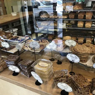 a variety of baked goods