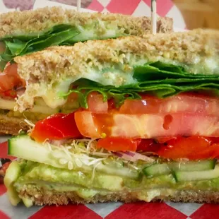 Roasted Red Pepper Turkey Sandwich