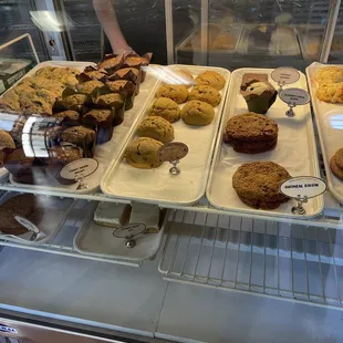 a variety of baked goods