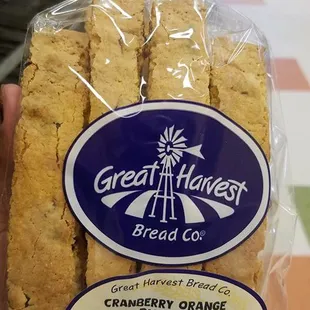 Cranberry Orange Biscotti