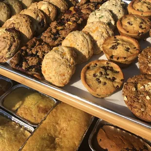 a variety of baked goods