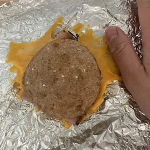 Nothing like a thumb-sized $5 breakfast sammy to piss you off first thing in the morning.