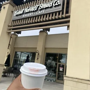 Chai tea in the front