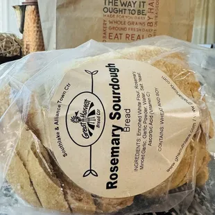 Rosemary Sourdough Bread (Sliced Loaf)