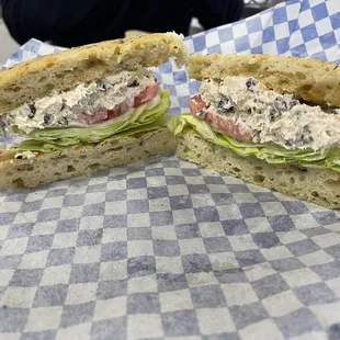 Cranberry Walnut Chicken Salad Sandwich on Focaccia (4.11.24)