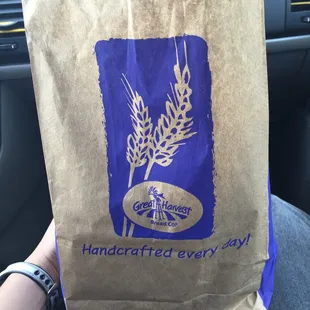 Found this gem while thrift shopping! Some of the best bread I&apos;ve ever tasted is in this bag!!