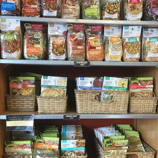 Frontier Soups.  Paired with bread these make and easy and delicous meal.