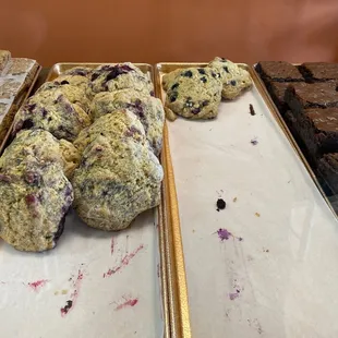 a variety of baked goods