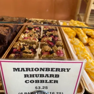 a variety of baked goods