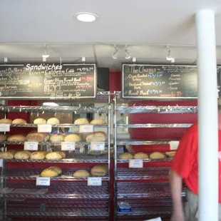 Look Mom a REAL bakery with loaves of bread and all!
