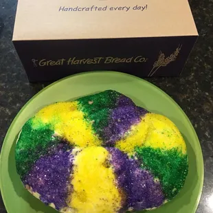 King cake on Fat Tuesday