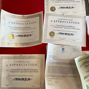 certificate of appreciation