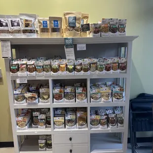 Premade section with soup mixes