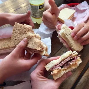 Hearty bread makes awesome sandwiches! The Captain our fave.