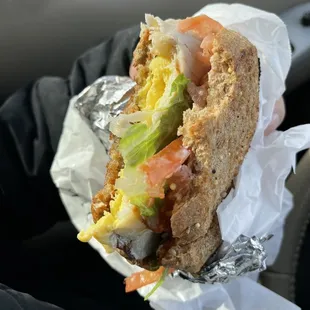 One of the breakfast Sandwich, forgot the name of this one