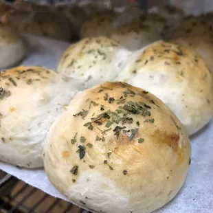 Cheddar Garlic poppers, stuffed with cheddar cheese!