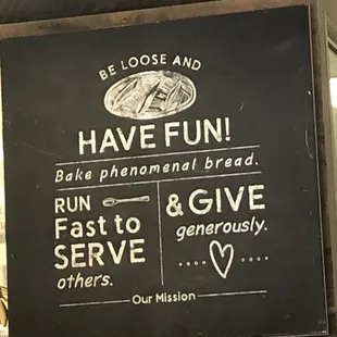 a sign for a bakery