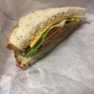 Yummy ham and cheese! Simple and delicious!