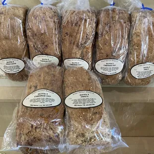 A very nice selection of gluten free options.