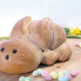 Our Honey Bunnies are made out of our famous Honey Whole Wheat Bead - perfect for your Easter celebration!
