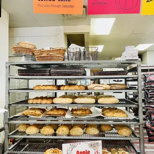Cake and pies and bread