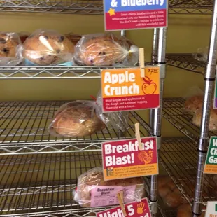 Lots of tasty breads