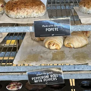 a variety of baked goods