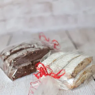 Homemade biscotti goes great with our special Great Harvest Blend coffee.