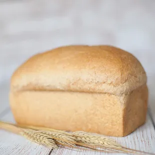 Our signature Honey Whole Wheat bread made with 100% in house ground wheat flour.