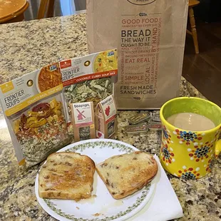 My &quot;loot&quot; and breakfast! Lol