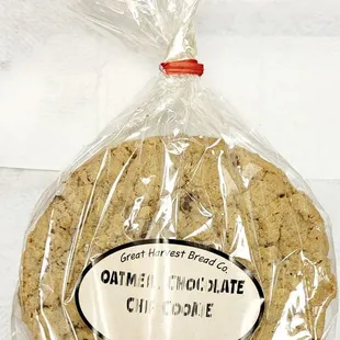 6 giant oatmeal chocolate chip cookies for ($12.00) bucks w/tax.