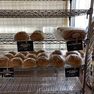 Bread selection (as of January 2021)