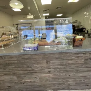 the front desk of a bakery