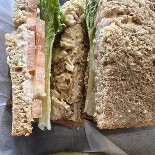 Heidi&apos;s chicken salad on Dakota bread