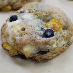 Tasty Scones like the Blueberry Peach and Double Chocolate Chip