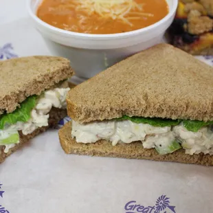 Cool weather means Hot Soups from Great Harvest &amp; an incredible Chicken Salad Sandwich with a treat