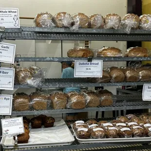 a variety of baked goods