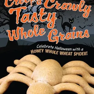 whole wheat bread spiders!