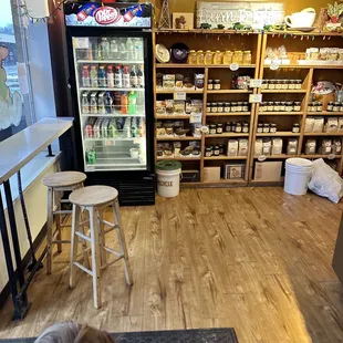 a little boy in a store