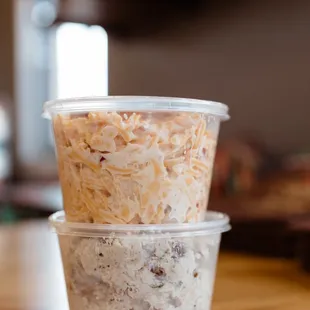 Pimento cheese and chicken salad- made fresh daily - multiple times a day