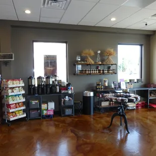 the inside of a store