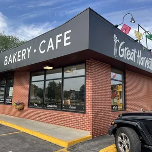 the front of the bakery