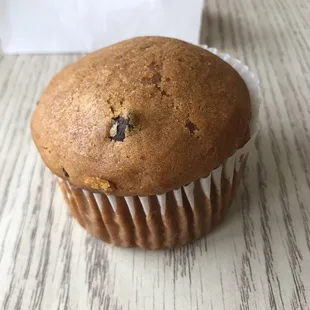 Pumpkin bread muffin. Sounded good