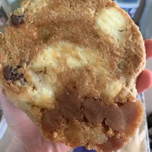 The caramel pieces are all in one spot...