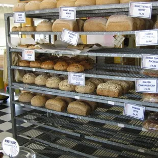 a variety of breads and pastries