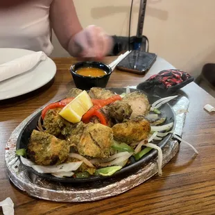 a plate of food