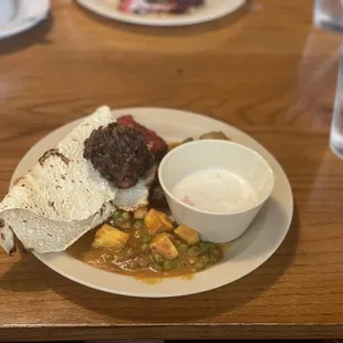 a plate of food