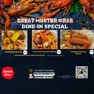 Great Hunter Crab&apos;s mouthwatering garlic butter crab - a must-try for seafood lovers!