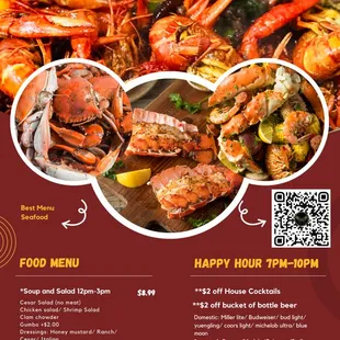 great hunter crab special july menu