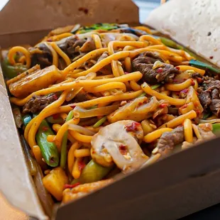 a box of noodles